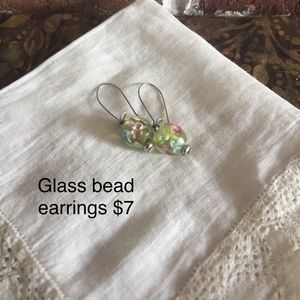 Glass bead earrings